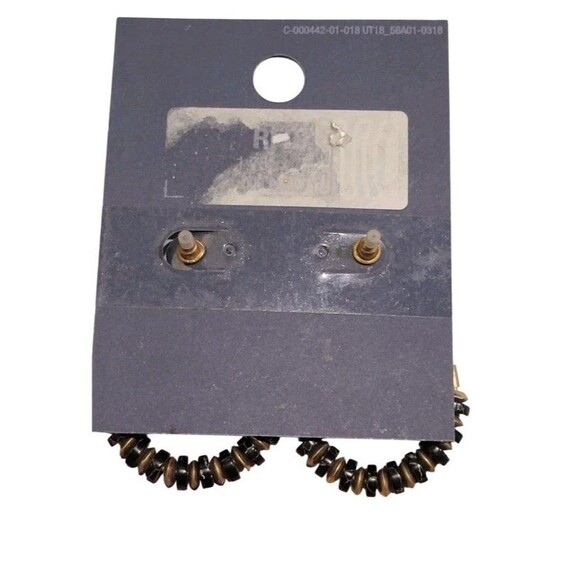 Universal Thread Simi Precious Antiqued Gold Tone Hoop Earrings Nickel Free - Picture 3 of 5